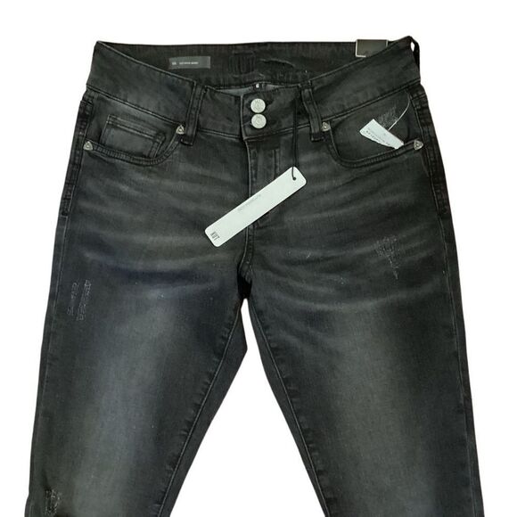 NWT Kut from the Kloth Viv Skinny black denim Jean Size 6 - Picture 5 of 16